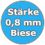 0,8 mm mit Einhängebiese Farbe: Blau (B08)