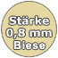 0,8 mm mit Einhängebiese Farbe: Sand mit Handlauf+Bodenschiene Beige (SB08)