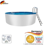 Aluwand Becken 4,00 x 1,50 m Aluminium-Swimmingpool