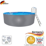 Pool mit Edelstahlwand 2,5 x 1,25 Edelstahlpool