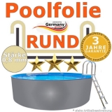 Poolfolie sand 300 x 120 cm x 0,8 rund bis 150 cm