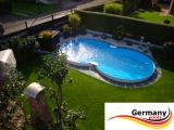 4,70 x 3,00 x 1,50 m Achtformpool-Alu Achtformbecken-Alu Pool