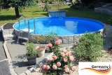 Pool aus Alu 6,40 x 1,25 m Alupool Aluminium-Pool