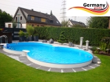 4,70 x 3,00 x 1,50 m Achtformpool-Alu Achtformbecken-Alu Pool